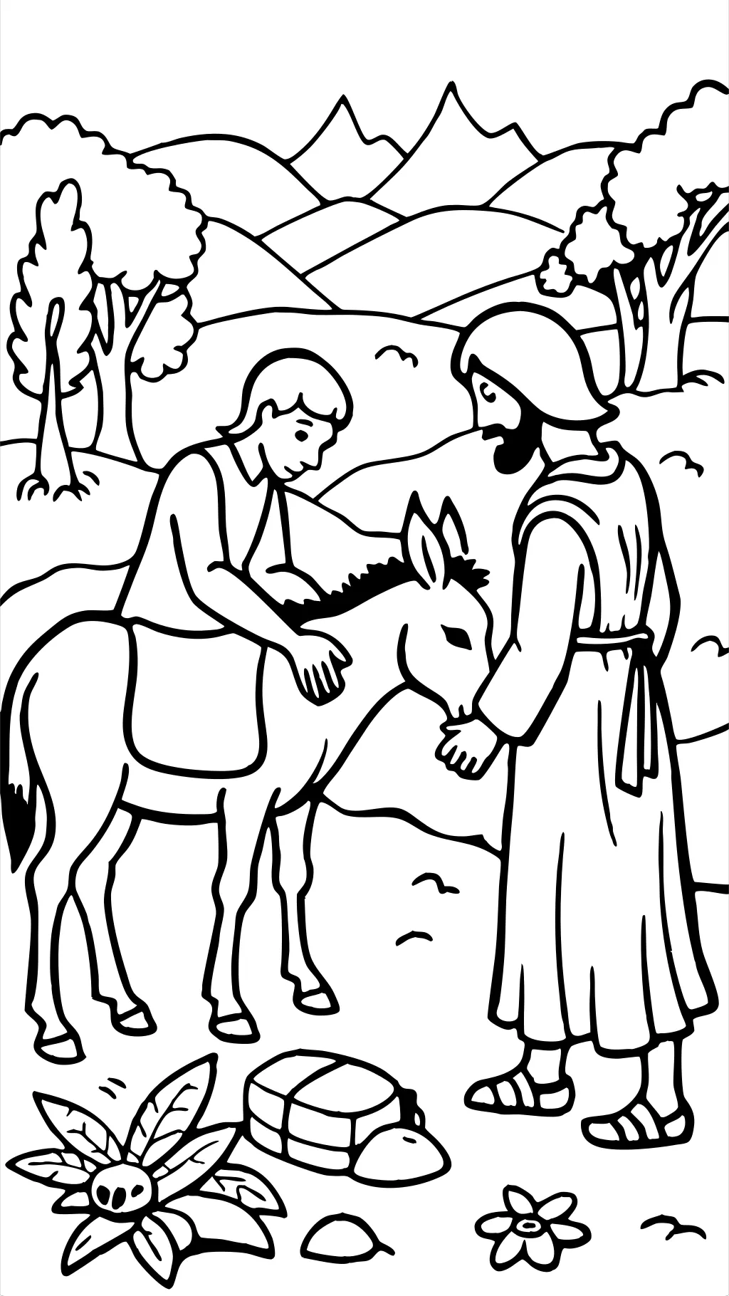 bon coloriage gratuit samaritain